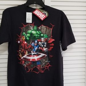 Boys Marvel Tshirt sz L New w Tag